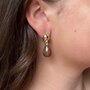 Oorbellen druppel resin zand