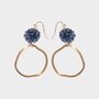 Oorbellen haak candy blauw