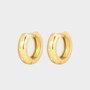 Oorbellen creool zirconia goud