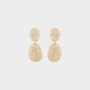 Oorbellen duo resin zand