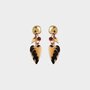 Oorbellen hart leopard
