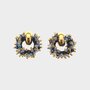 Oorbellen candy rond blauw