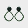 Oorbellen candy knop groen