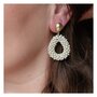 Oorbellen candy drop beige