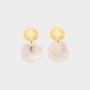Oorbellen duo rond wit
